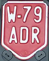 Standard-Kennzeichen für Mopeds (Wien)