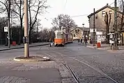 Haltestelle mit Ausweiche in Altglienicke, 1991