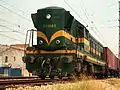 319 068 des Red Nacional de los Ferrocarriles Españoles (RENFE) in Benicàssim (1986)