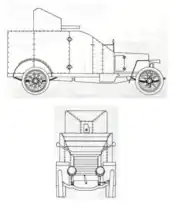 Autoblindé Peugeot 146, Fahrgestell und Aufbau.