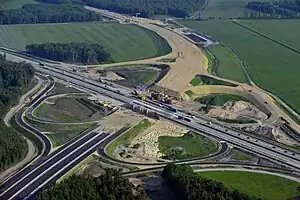 Im Bau befindliches Kreuz Schwerin im Mai 2014