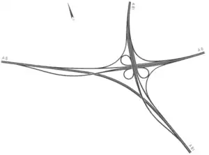Übersichtskarte Autobahnkreuz Weinsberg