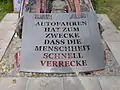 Automobilkritische Installation; Künstler: Reto Leibundgut