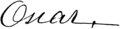 Unterschrift Oskars II.