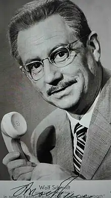 Autogrammkarte von Wolf Schmidt