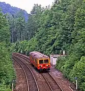 Triebwagen 4506 im Plandienst 1990