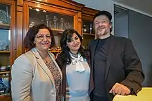 Autorin Rana Ahmad Lesung in Oberwesel 2018 mit Mina Ahadi, Dr. Michael Schmidt-Salomon