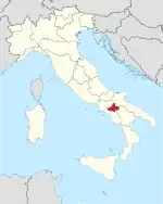 Lage innerhalb Italiens