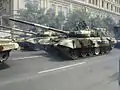 Kampfpanzer T-90 während einer Parade 2013 in Baku