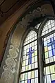 Fenster und Teile der Jugendstil-Bemalung