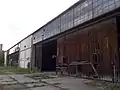 Alter Hangar am Flugplatz