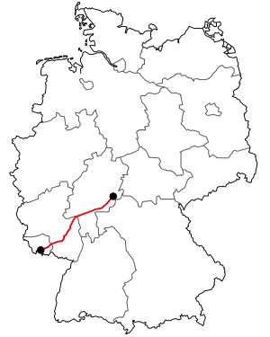 Verlauf der B 40