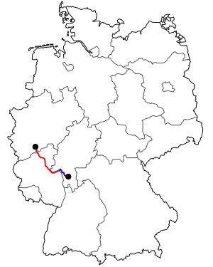 Verlauf der B 42
