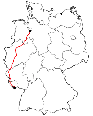 Verlauf der B 51