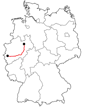 Verlauf der B 55