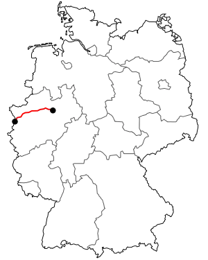 Verlauf der B 58
