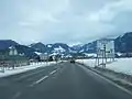 Endstück der Salzkammergut Straße bei Trautenfels