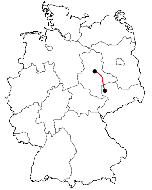Verlauf der B 184