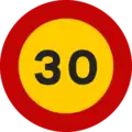 TR-301-30Zul. Höchstgeschwindigkeit 30 km/h