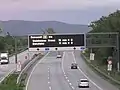 LED-Wegweiser (dWiSta) am Darmstädter Kreuz