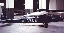 British Aircraft Company Super Drone G-AEDB 1982 auf dem Duxford airfield (Cambridgeshire)