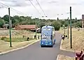 Oberleitungsbus aus Walsall in Fahrt
