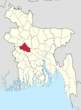 Distrikt Pabna in Bangladesch