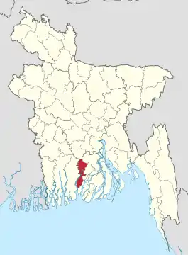 Distrikt Pirojpur in Bangladesch