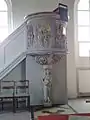 Kanzel der alten Frauenkirche in Dresden, heute in der Kreuzkirche zu Bischofswerda (1556)