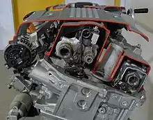 Detailansicht Nockenwellen und VALVETRONIC