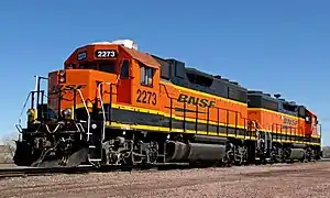 BNSF GP38-2s 2273 und 2778 in Lincoln, Nebraska