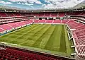 Der Innenraum der leeren Arena im Februar 2018