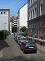 Die Drasewitztwete von der Zimmerstraße aus gesehen