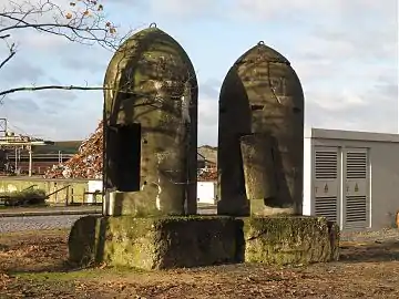 Ein Paar Bunker am Hafen Braunschweig