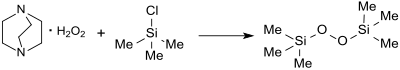 Synthese von Bis(trimethylsilyl)peroxid BTSP mit DABCO-Wasserstoffperoxid-Addukt