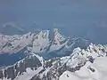 Blick von den Pflunspitzen aufs Hochjoch