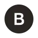 Rundes Liniensymbol mit dem weißen Großbuchstaben B in schwarz gefülltem Kreis vor neutralem Hintergrund