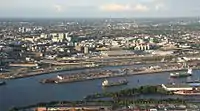 Industrieanlagen im Baakenhafen im Jahre 2010
