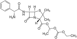 Strukturformel von Bacampicillin