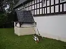 Typischer Backofenanbau an einem Wohnhaus in Beerwalde