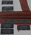 Hochwassermarken am Alten Zollhaus in Bad Breisig