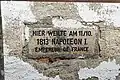 Erinnerung an den Besuch Napoleons