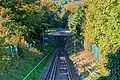 Die Fahrstrecke von der Bergstation aus gesehen