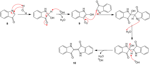 Teil 2 des Mechanismus zur Baeyer-Drewsen-Reaktion
