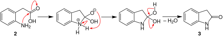 Baeyer-Oxindol-Synthese Mechanismus V1