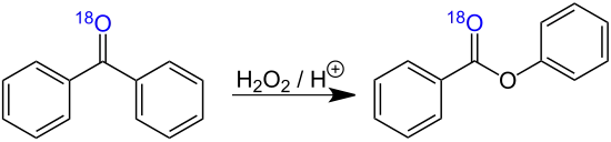 Baeyer-Villiger-Oxidation (Markierungsexperiment)