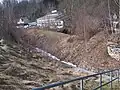 Ehemali­ger Bahn­damm bei der Brand­müh­le in Ober­schle­ma