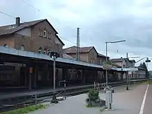 Holzmindener Seite (Nordseite) des Bahnhofs Altenbeken
