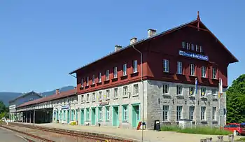 Bahnhof Bayerisch Eisenstein / Železná Ruda-Alžbětín