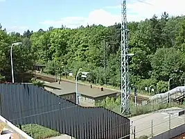 Der Bahnhof Bergholz (b Potsdam) kurz vor Schließung (1998)